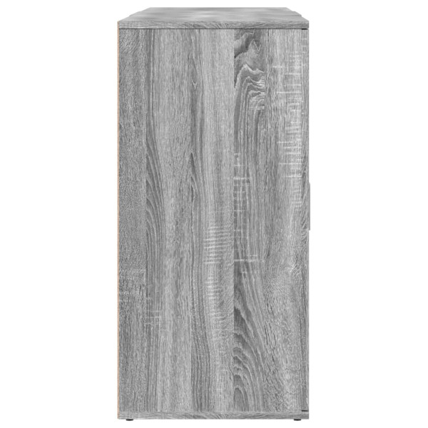 Aparadores 3 uds madera contrachapada gris Sonoma M 5