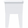 Tanque de lavar roupa 59x41x75 cm resina branco 4