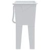 Tanque de lavar roupa 59x41x75 cm resina branco 5