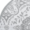 Alfombra de exterior PP gris claro Ø160 cm 4