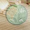 Tapete de exterior Ø120 cm ARAKIL PP Verde 1