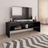 Mueble para TV madera contrachapada negro 120x40x40 cm 1