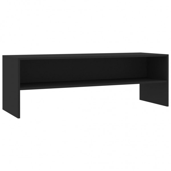 Mueble para TV madera contrachapada negro 120x40x40 cm M 2
