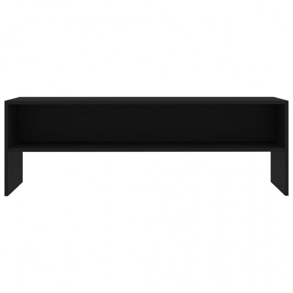 Mueble para TV madera contrachapada negro 120x40x40 cm M 4
