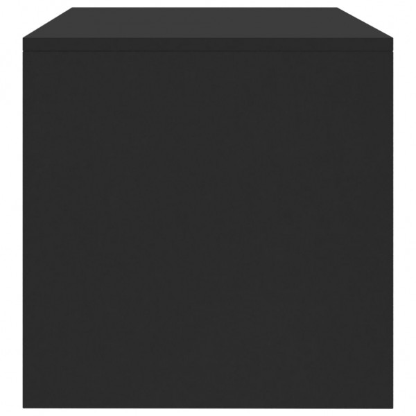 Mueble para TV madera contrachapada negro 120x40x40 cm M 5