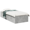 Estructura de cama madera de ingeniería gris hormigón 75x190 cm 1