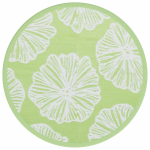 Tapete de exterior Ø160 cm ARAKIL PP Verde H