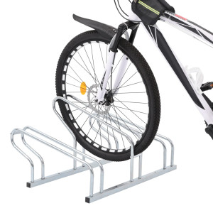 Suporte independente para 3 bicicletas aço galvanizado H
