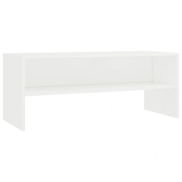 Mueble para TV madera contrachapada blanco 100x40x40 cm M 2