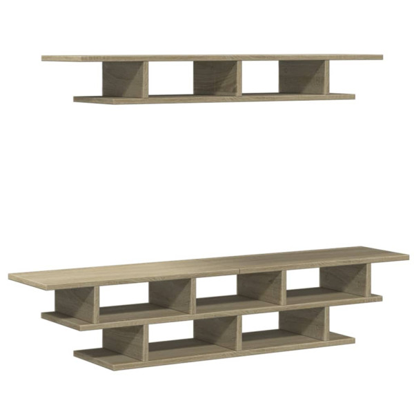 Muebles de TV de pared madera de ingeniería roble Sonoma M 2