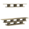 Muebles de TV de pared madera de ingeniería roble Sonoma 2