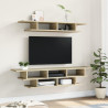 Muebles de TV de pared madera de ingeniería roble Sonoma 3