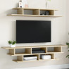 Muebles de TV de pared madera de ingeniería roble Sonoma 4
