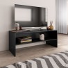 Mueble para TV madera contrachapada negro100x40x40 cm 1