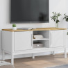 Mueble de TV FLORO madera maciza de pino blanco 114x43x55 cm 1