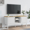 Mueble de TV FLORO madera maciza de pino blanco 114x43x55 cm 3