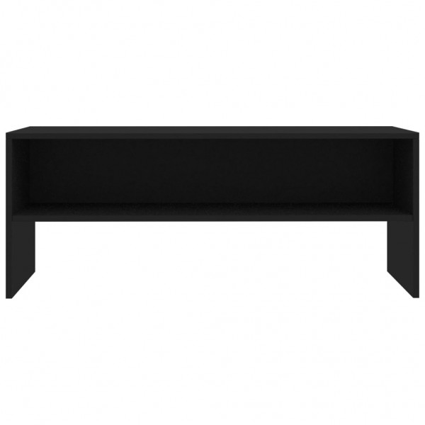 Mueble para TV madera contrachapada negro100x40x40 cm M 4