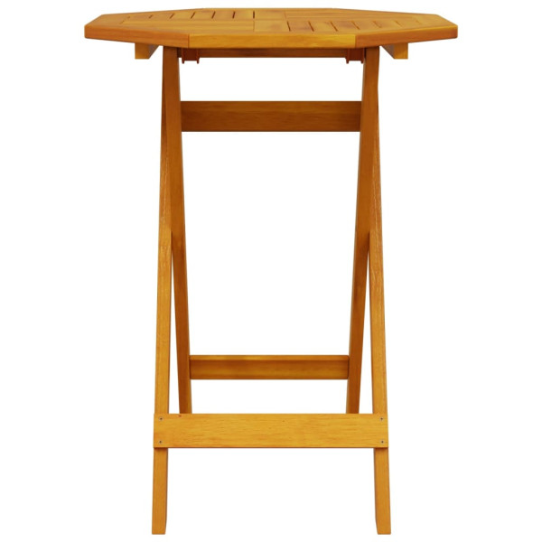 Muebles cafetería plegables 3 pzas madera maciza acacia M 4