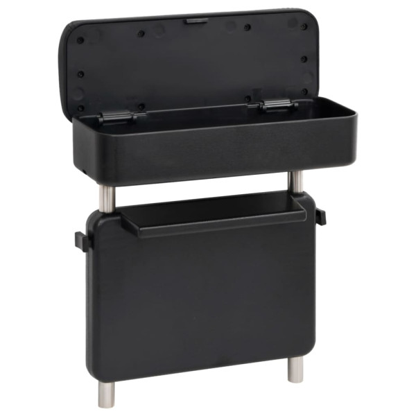 Reposabrazos universal para coche ABS negro 23x8x(30-38) cm M 3