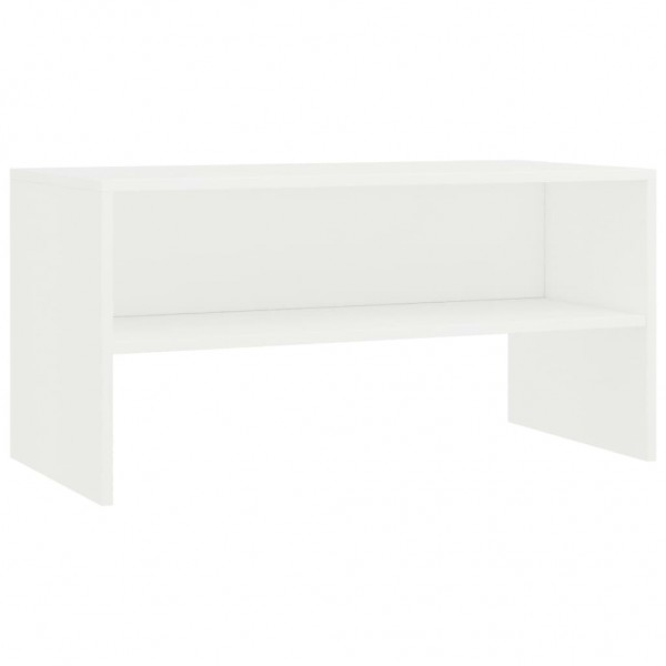 Mueble para TV madera contrachapada blanco 80x40x40 cm M 2