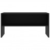 Mueble para TV madera contrachapada negro 80x40x40 cm 4