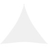 Para-sol estilo vela tecido oxford triangular 5x5x5 m branco 1
