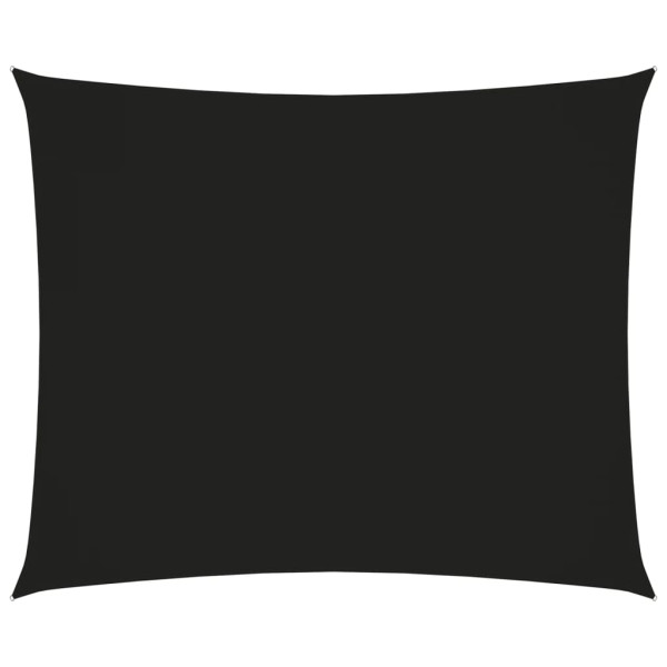 Toldo de vela rectangular tela Oxford negro 3x4 m D