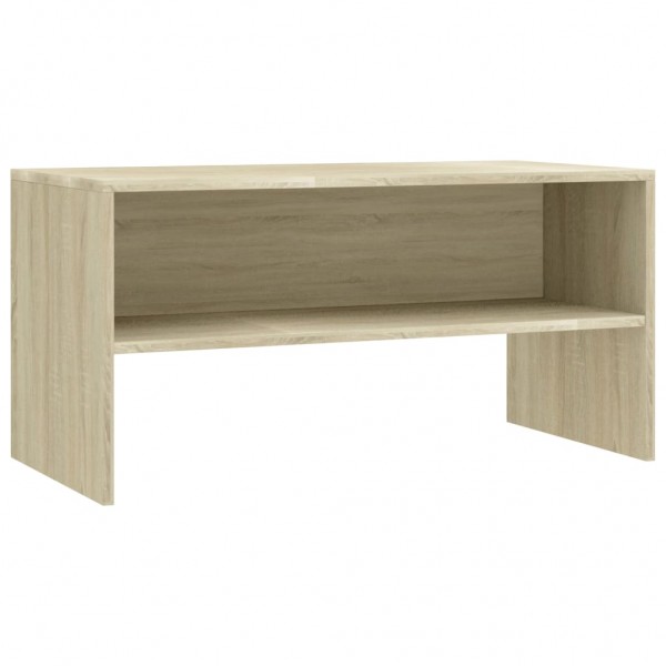Mueble de TV madera contrachapada roble Sonoma 80x40x40cm M 2