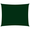 Toldo de vela rectangular tela Oxford verde oscuro 3x4 m 1