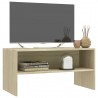 Mueble de TV madera contrachapada roble Sonoma 80x40x40cm 3