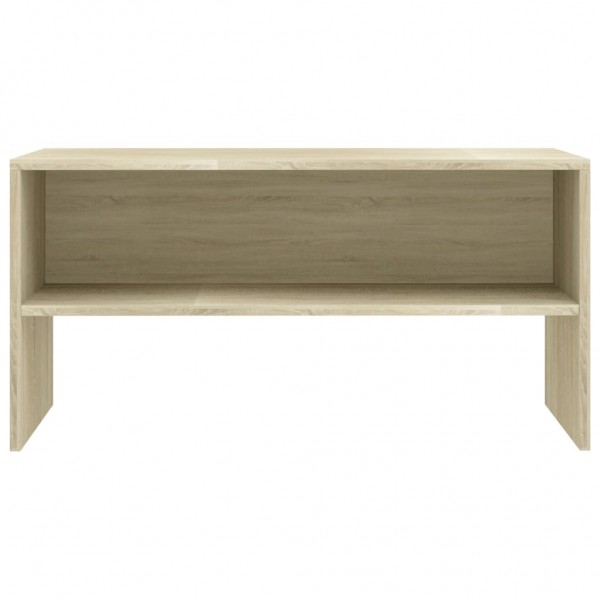 Mueble de TV madera contrachapada roble Sonoma 80x40x40cm M 4
