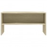 Mueble de TV madera contrachapada roble Sonoma 80x40x40cm 4