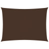 Para-sol estilo vela tecido oxford retangular 2.5x3.5m castanho 1