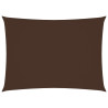 Para-sol estilo vela tecido oxford retangular 5x6 m castanho 1