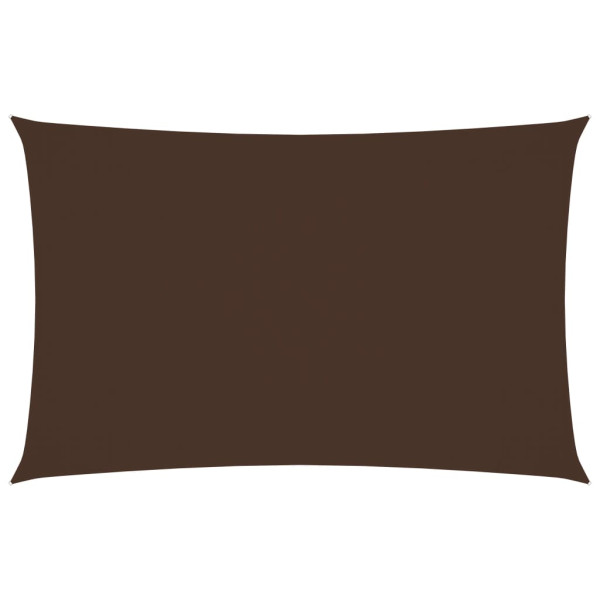 Toldo de vela rectangular tela Oxford marrón 5x8 m D