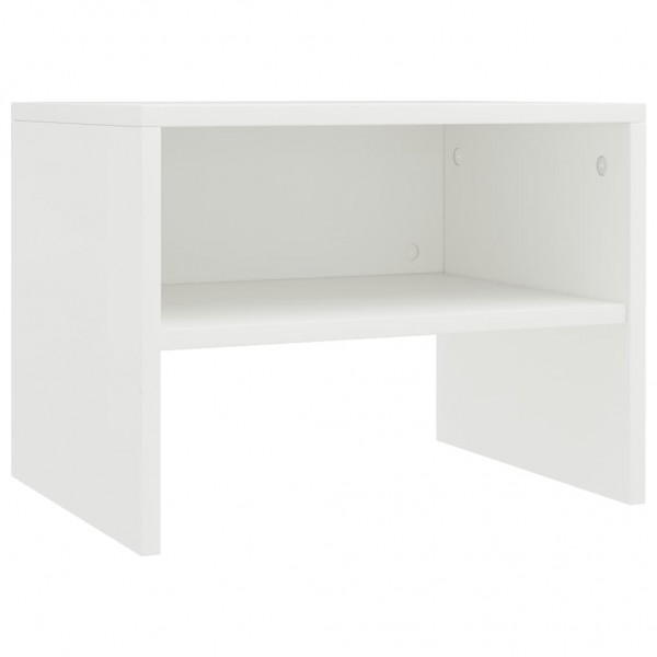 Mesa-de-cabeceira 40x30x30 cm aglomerado branco M 2