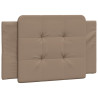 Cabecero de cama acolchado cuero sintético capuchino 80 cm 2
