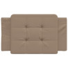 Cabecero de cama acolchado cuero sintético capuchino 80 cm 4