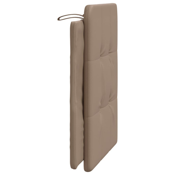 Cabecero de cama acolchado cuero sintético capuchino 80 cm M 5