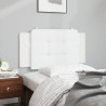 Cabecero de cama acolchado cuero sintético blanco 100 cm 3