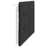 Cabecero de cama acolchado cuero sintético negro blanco 140 cm 5