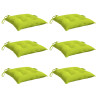 Almofadões de cadeira 6 pcs tecido oxford verde brilhante 3
