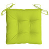 Cojines de silla de jardín 6 uds tela Oxford verde 40x40x7 cm 5