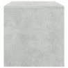 Mesita de noche madera contrachapada gris hormigón 40x30x30 cm 5