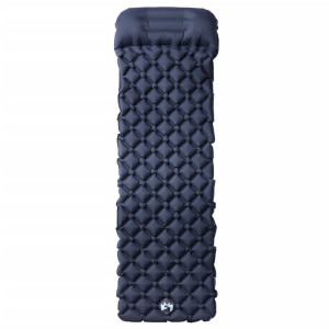 Colchón inflable de camping con almohada integrada gris H