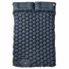Colchón de camping autoinflable con almohadas 2 personas gris 2