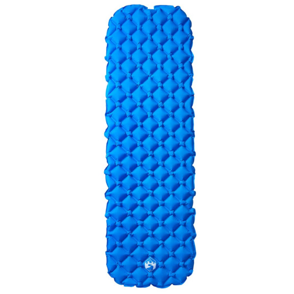 Colchón inflable de camping azul 190x58x6 cm M 2