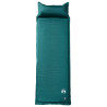 Colchón de camping autoinflable con almohada integrada verde 2