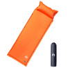 Colchón de camping autoinflable con almohada integrada naranja 1