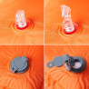 Colchón de camping autoinflable con almohada integrada naranja 4